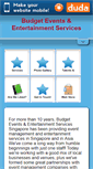 Mobile Screenshot of budgetevents.sg